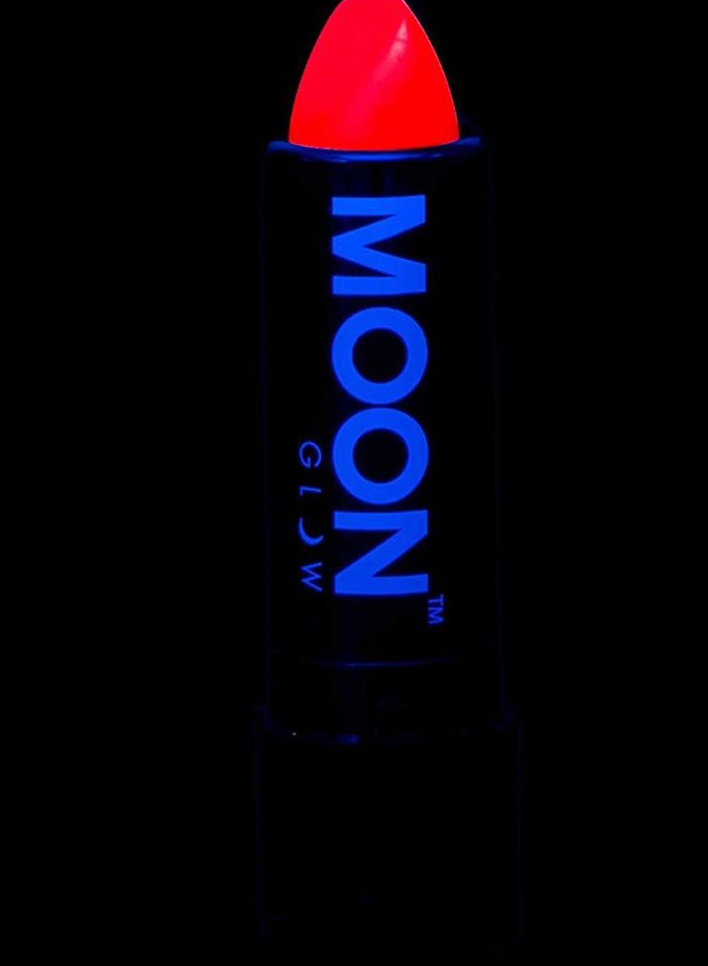 مون جلو أحمر شفاه بلون نيون غير لامع وتركيبة مكثفة يظهر بضوء الأشعة فوق البنفسجية أحمر - Image 2