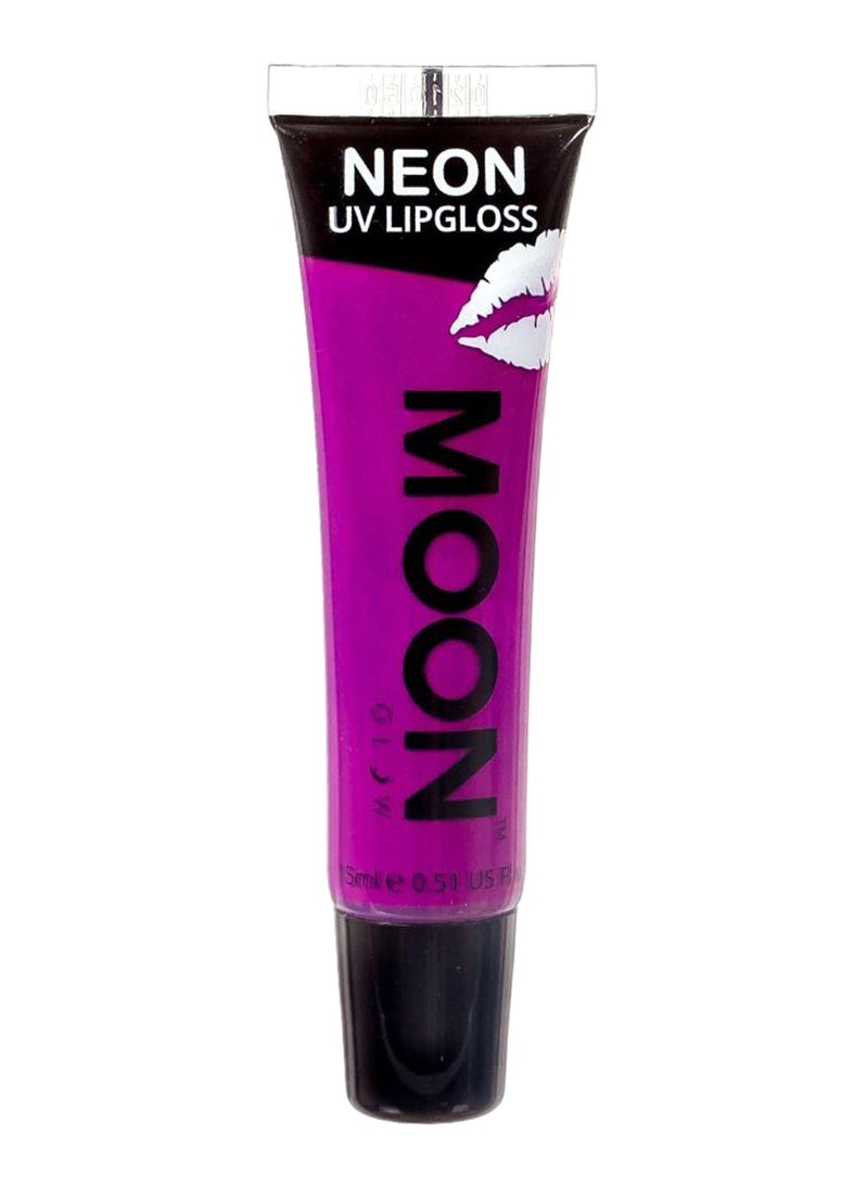 Moon Glow Blacklight Neon UV Lip Gloss Blackcurrant Purple - Image 1