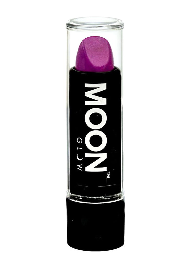 Moon Glow Blacklight Neon UV Matte Lipstick Intense Purple - Image 1