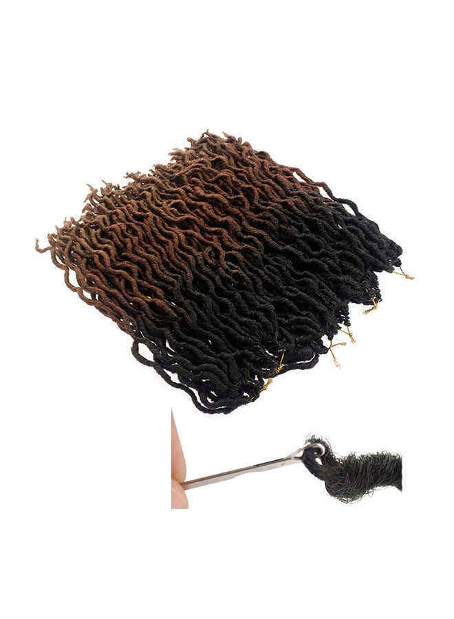 Liyate 6-Piece Curly Hair Extension Brown 18inch - Image 2