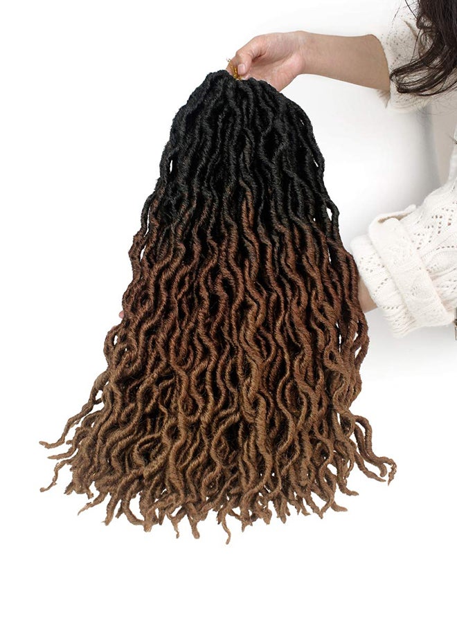 Liyate 6-Piece Curly Hair Extension Brown 18inch - Image 4