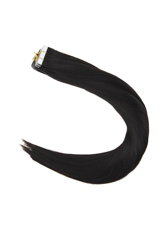 Sunny Hair 20-Piece Straight Remy Tape In Human Hair Extension Natural Black 24inch  - Image 3