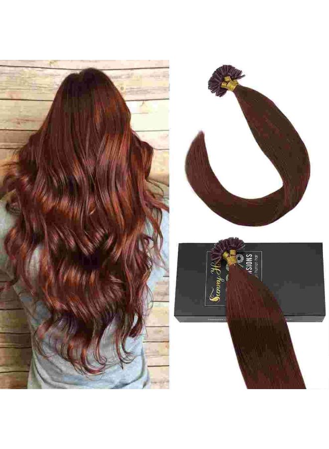 Sunny Hair Straight Keratin Bond Glue In Human Hair Extension Auburn Red 14inch  - Image 3