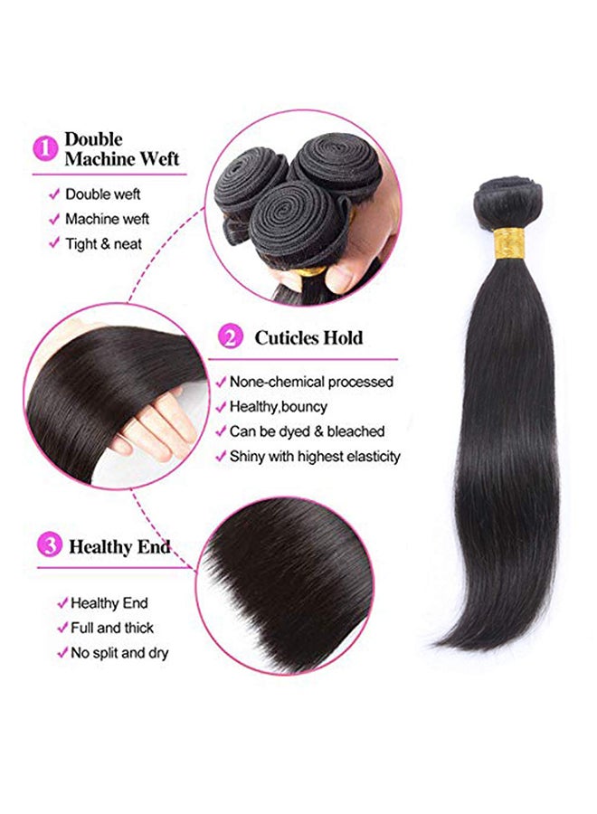 3-Piece Brazilian Wavy Human Hair Weave Natural Black 2X1.02X0.98inch - v1571057437/N30642572A_2