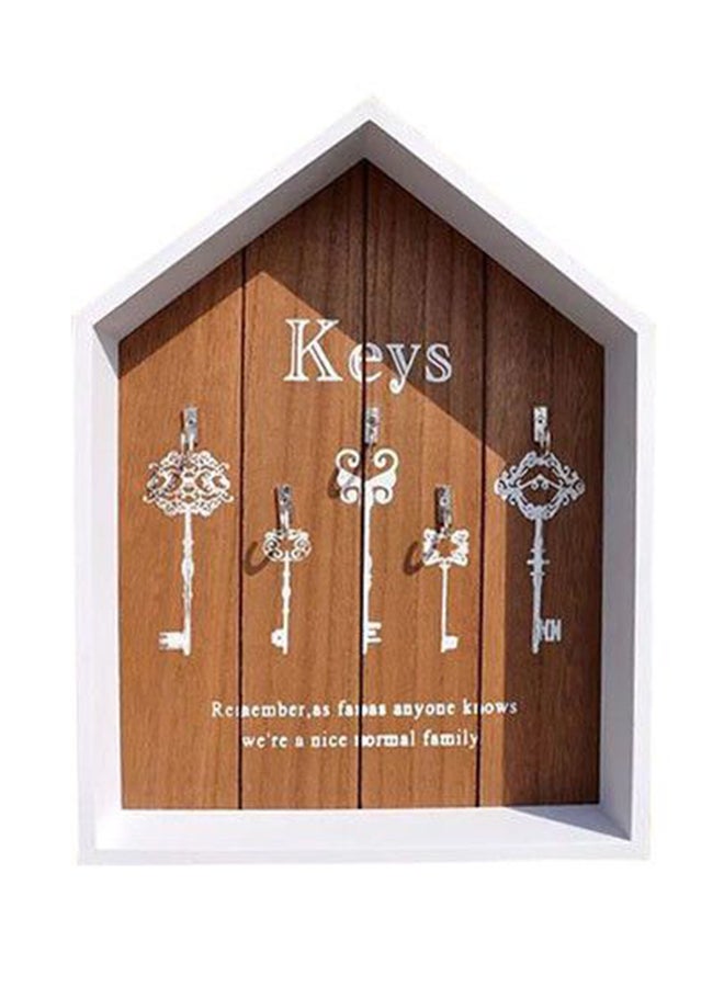 East Lady Key Holder Box Brown 25x6x33centimeter  - Image 1