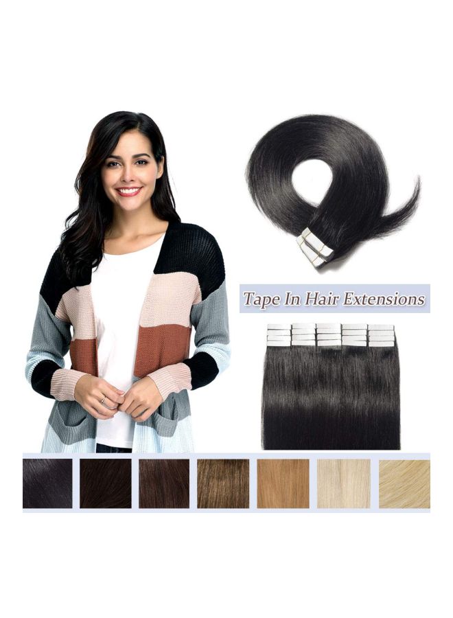 Rich Choices 20-Piece Human Hair Extension Black 22inch - Image 3