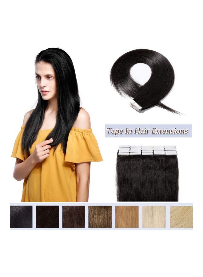 Rich Choices 20-Piece Human Hair Extension Black 22inch - Image 3