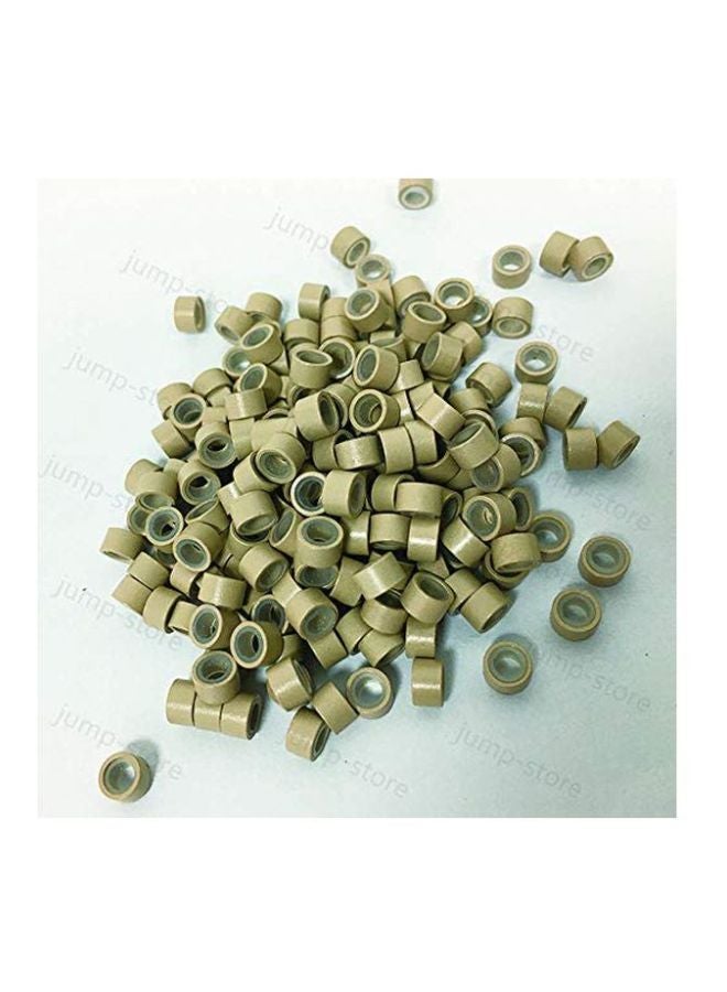 جامب مجموعة حلقات دقيقة مبطنة من السيلكون من 1000 قطعة أشقر 8 D 5ملليلتر - Image 2