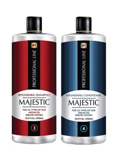Majestic Keratin Replenishing Shampoo And Conditioner Set 