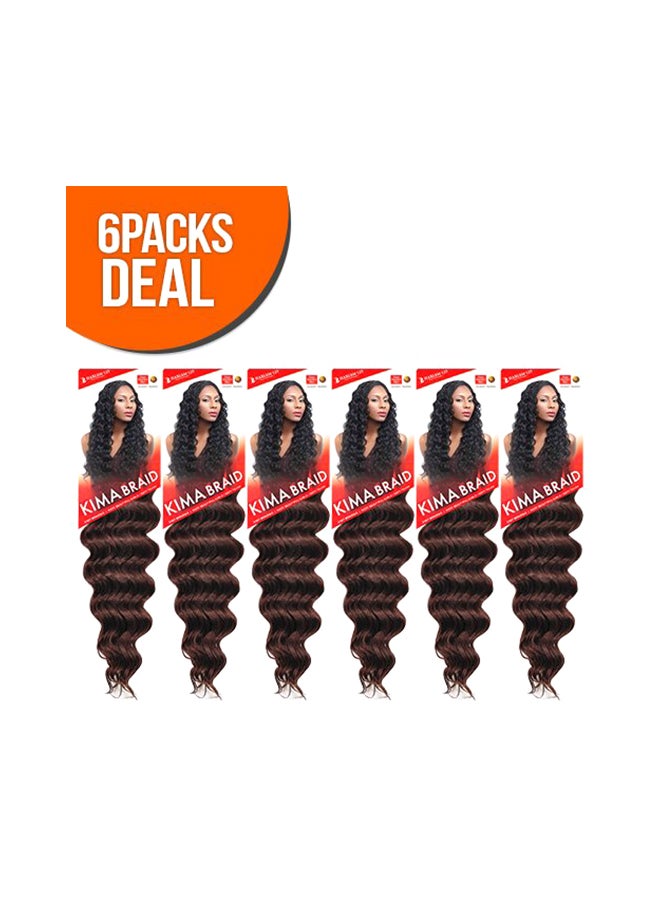 Pack Of 6 Kima Ocean Wave Braids Brown - v1571060516/N30638518A_1