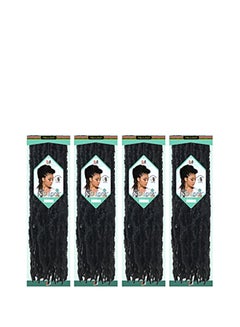 BOBBI BOSS 4-Piece African Roots Braid Hair Extensions Set Black 