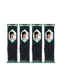 BOBBI BOSS 4-Piece African Roots Braid Hair Extensions Set Black 