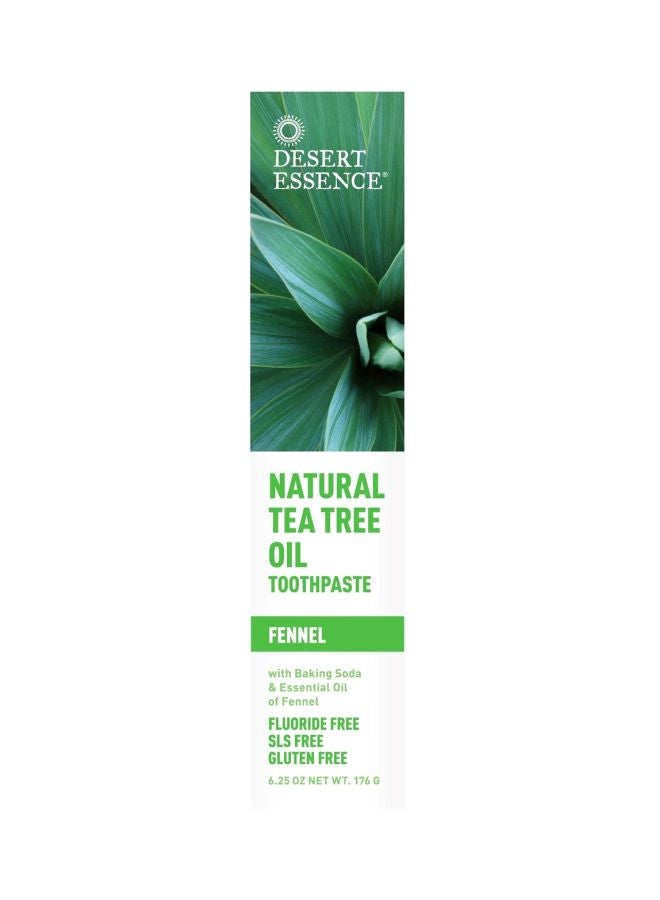 Desert Essence 4-Piece Tea Tree Toothpaste Fennel Multicolour - Image 2