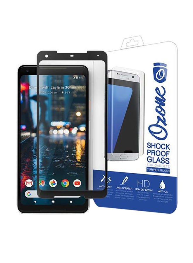 Tempered Glass Screen Protector For Google Pixel 2XL Clear/Black