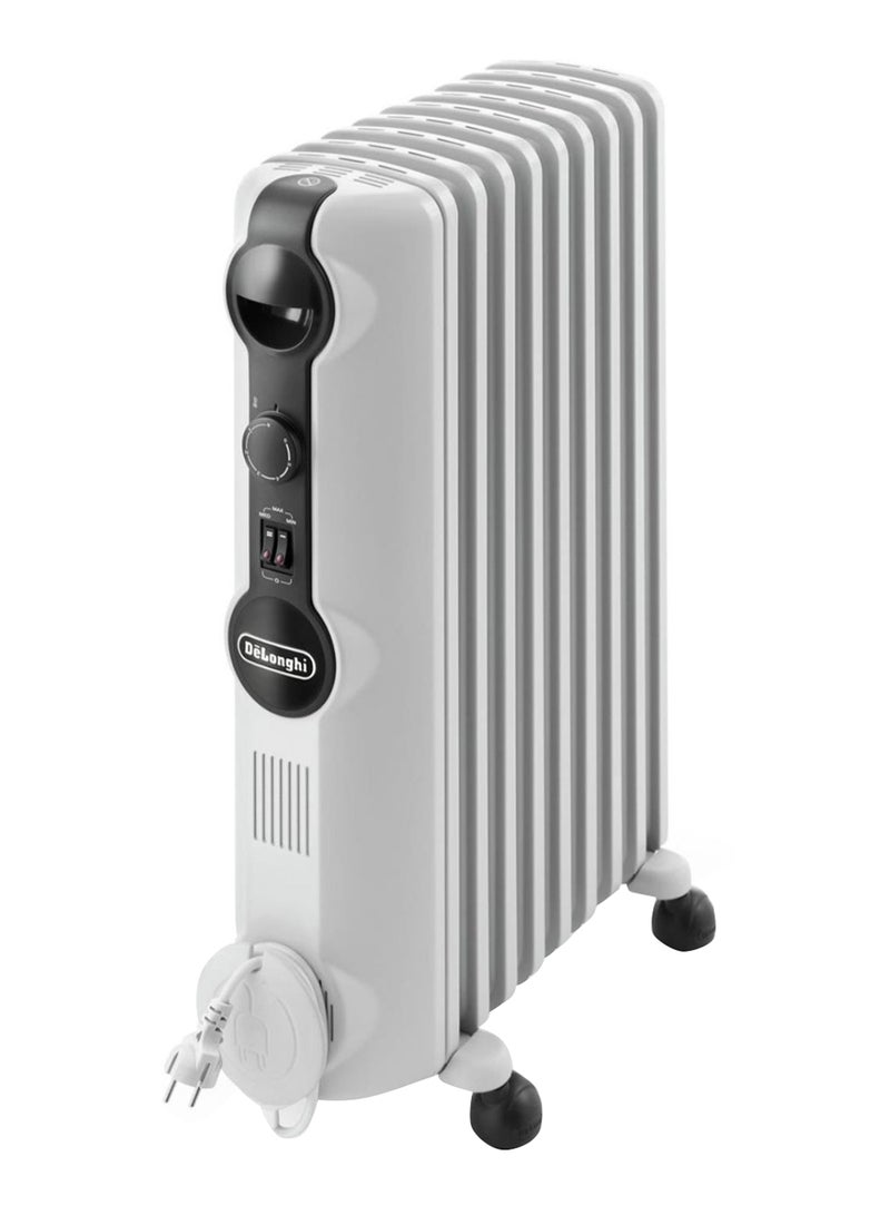 De'Longhi Oil Filled Radiator Room Heater 1500W TRRS0715 White/Black  - Image 1