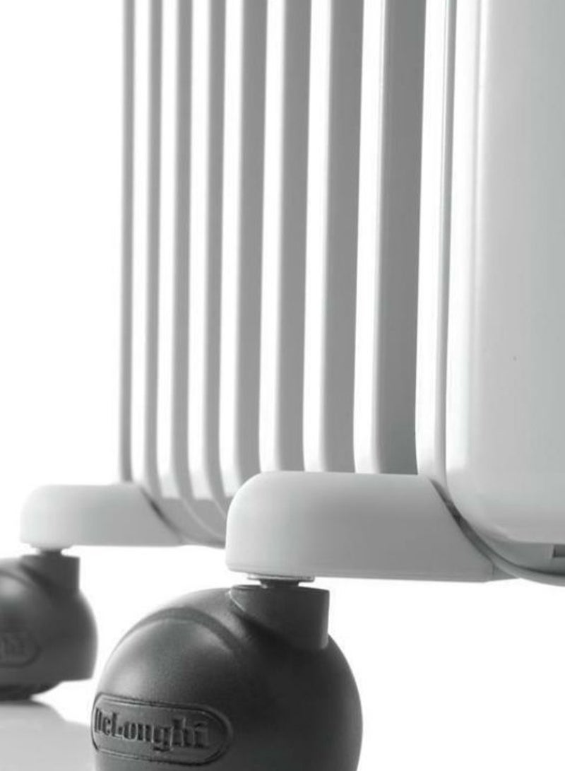 De'Longhi Oil Filled Radiator Room Heater 1500W TRRS0715 White/Black  - Image 2
