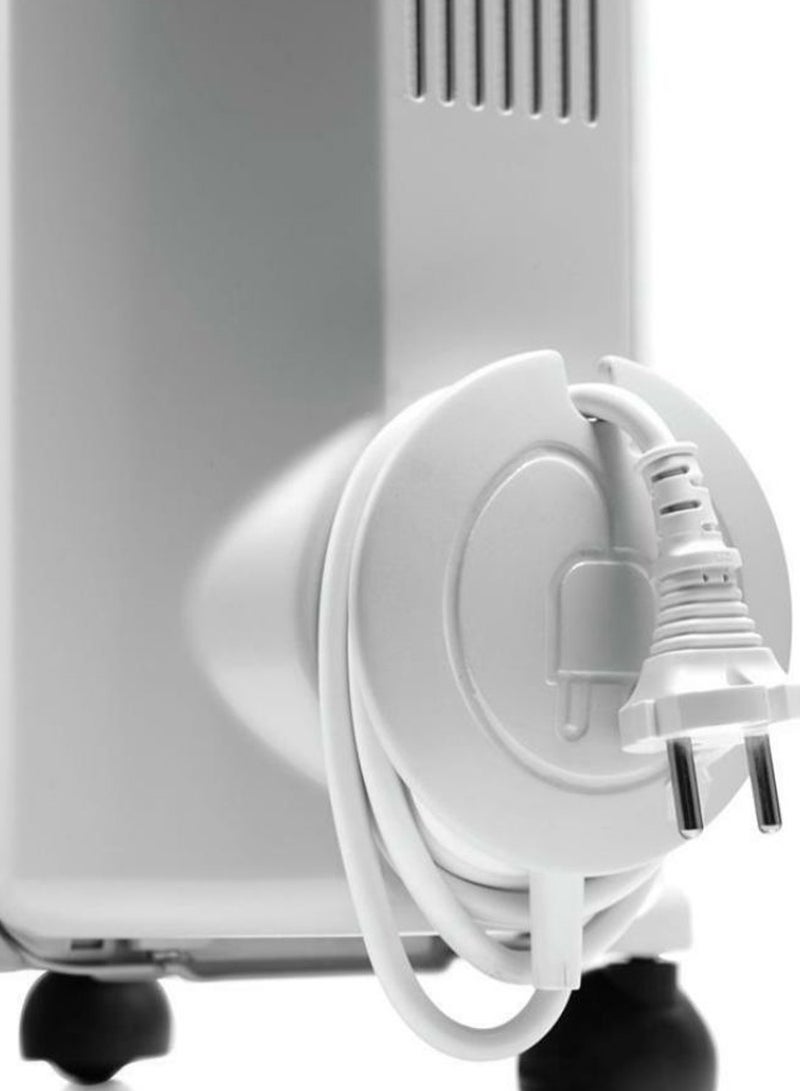 De'Longhi Oil Filled Radiator Room Heater 1500W TRRS0715 White/Black  - Image 3