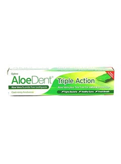 AloeDent Triple Action Fluoride Free Toothpaste 100ml 