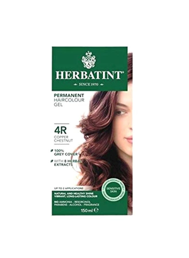 Permanent Hair Colour Gel 4R Copper Chestnut 150ml