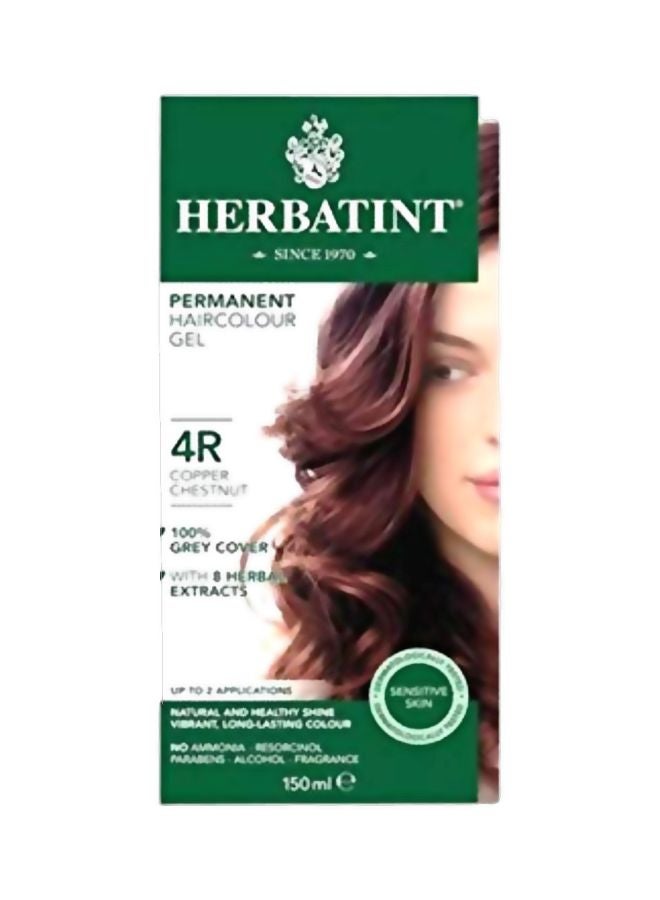 4R Permanent Hair Colour Gel Copper Chestnut 150ml