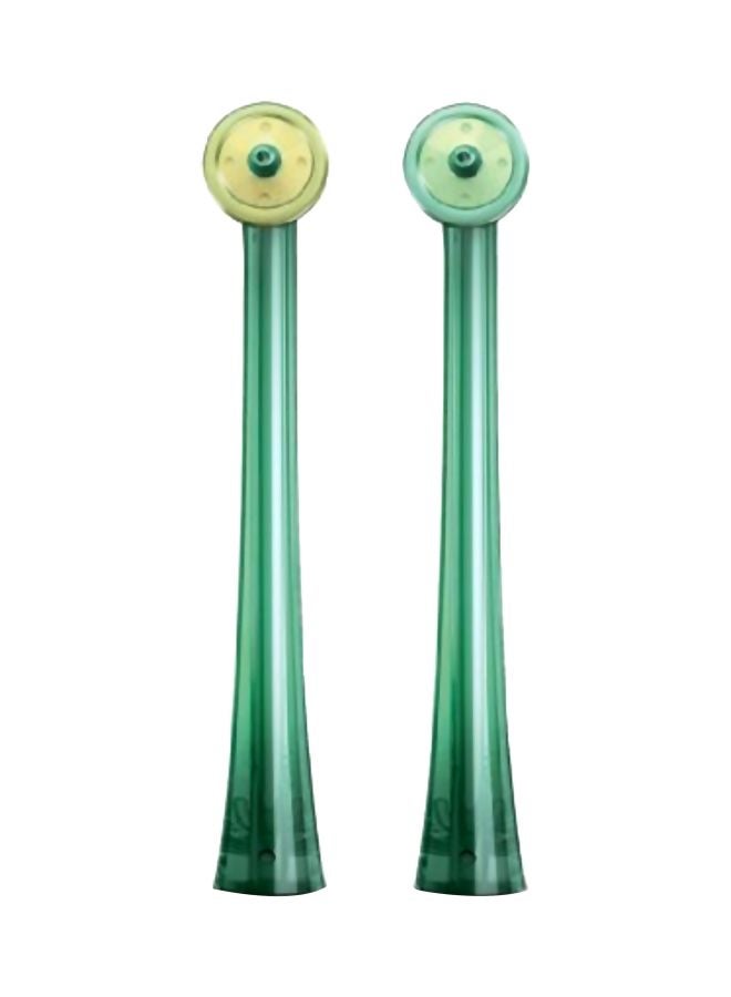 Philips 2-Piece AirFloss Replacement Nozzles Green
