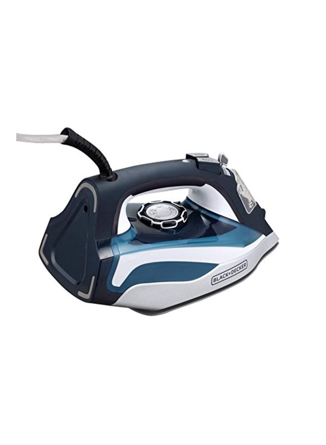 BLACK+DECKER Steam Iron 2400W X2150-B5 Blue/White  - Image 4
