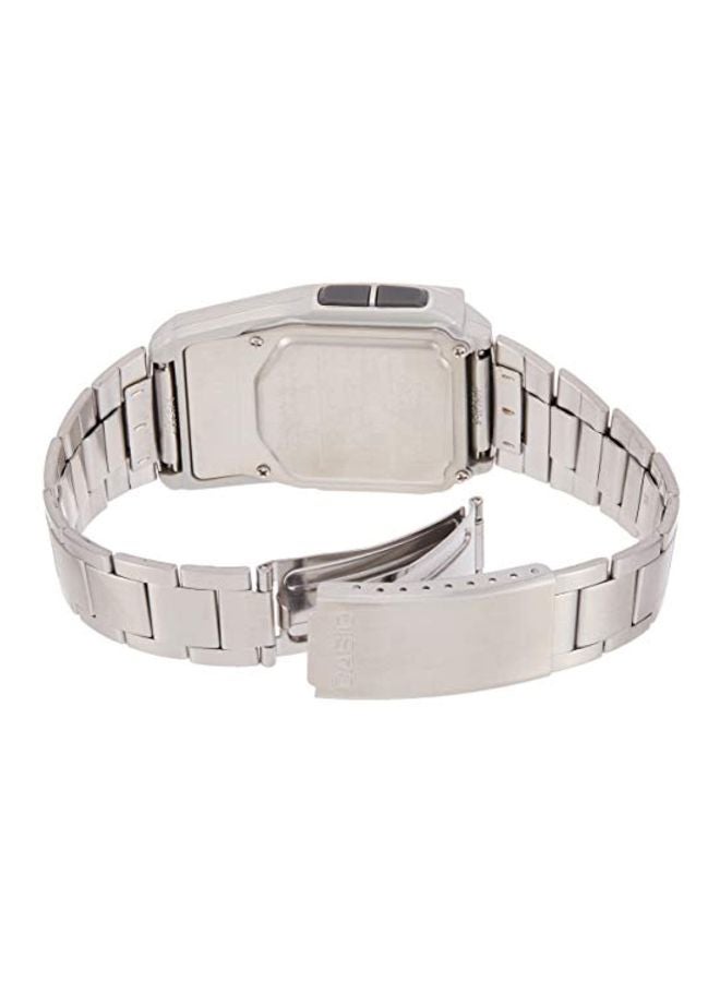 كاسيو ساعة يد رقمية بسوار من الإستانلس ستيل طراز EA- 32D-1A - قياس 37 مم - لون فضي - Image 2