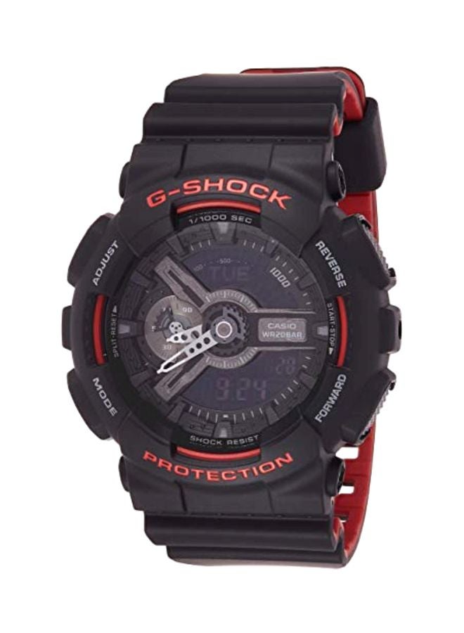 CASIO Men's Water Resistant Analog/Digital Watch GA-110HR-1ADR - Image 1