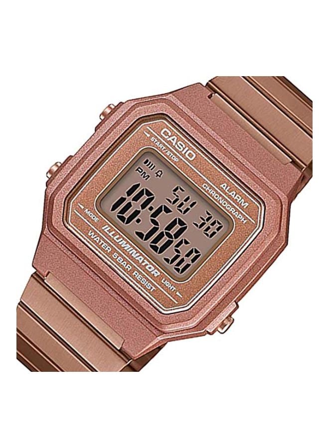 كاسيو ساعة يد رقمية مقاومة للماء طراز B650WC-5AEF - مقاس 41 مم - لون ذهبي وردي للرجال - Image 5