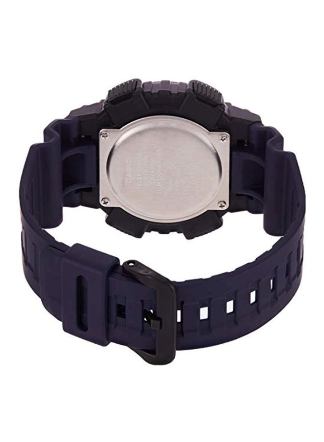 كاسيو ساعة يد رقمية وبعقارب مقاومة للماء طراز AEQ-110W-2AVDF - 52 مم - أسود للرجال - Image 2