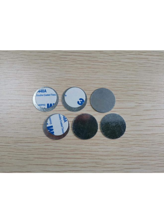TUOKING 50-Piece Round Metal Stickers For Eyeshadow Palette Silver - Image 2