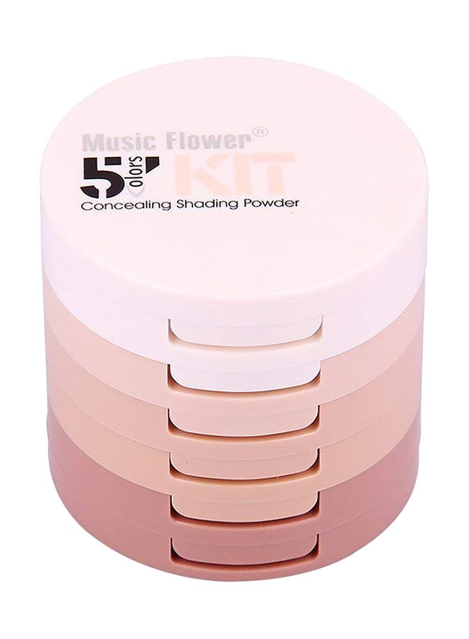 يوكانبي بودرة تظليل وإخفاء عيوب من 5 ألوان متعدد الألوان - Image 1