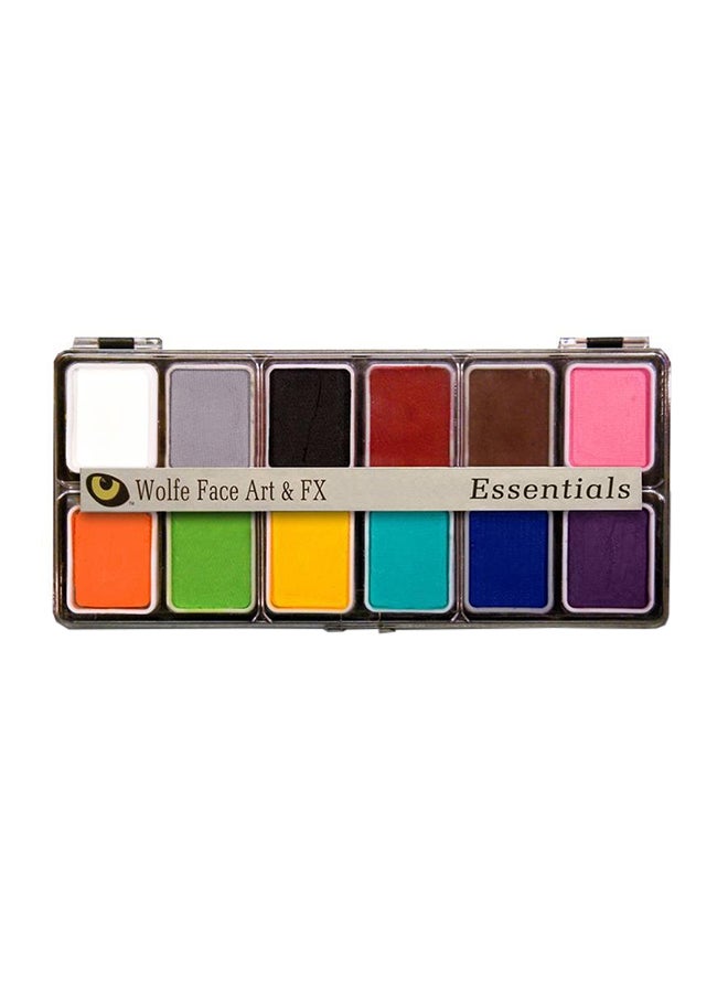 Wolfe FX 12-color Hydrocolor Palatte Face Paint Kit Multicolour - Image 1