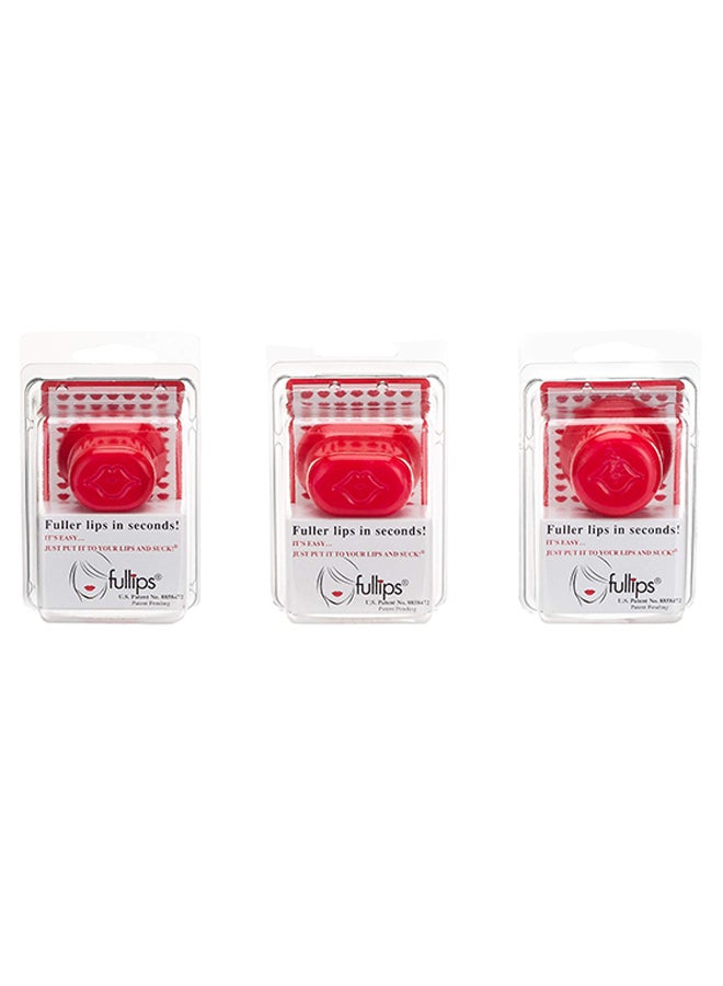 FULLIPS 3-Piece Lip Plumping Enhancer Set Red - Image 1