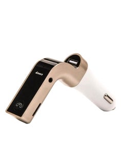 CARG7 Bluetooth Car FM Modulator And Mobile Charger Gold