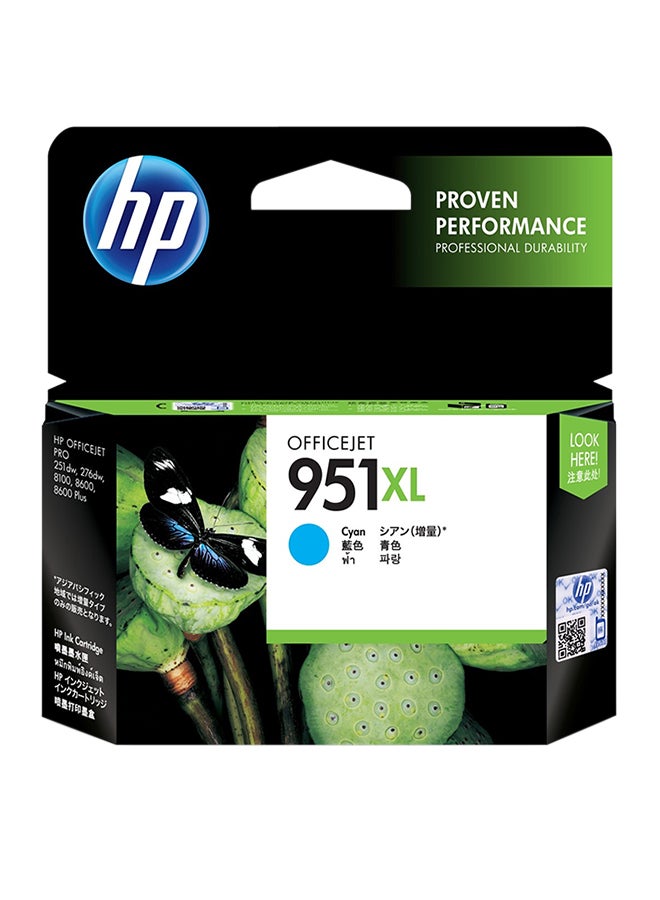 HP 951XL Officejet Ink Cartridge Cyan 