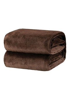 Comfy Comfy Flannel Fleece Flannel Brown 210 x 220cm 