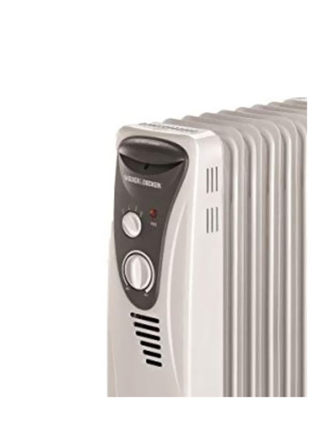 BLACK+DECKER 7 Fin Oil Radiator Heater 1500W 1500 W OR070D-B9 Multicolour - Image 2