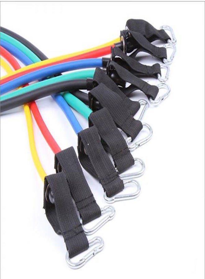 Kanteen Store 11 Pcs Fitness Resistance Band Set With Stackable Exercise Bands Legs Ankle Straps Multi-Function Professional Fitness Equipment  - Image 2