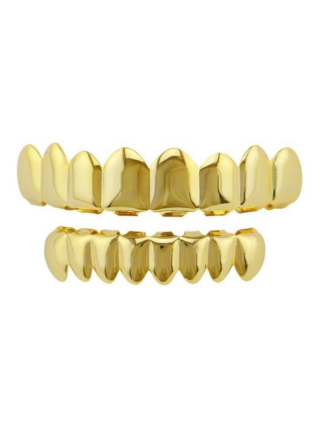 Gold-Plated Top Bottom Eight Teeth Set  - Image 1