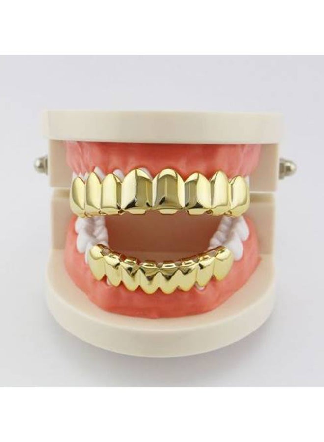 Gold-Plated Top Bottom Eight Teeth Set  - Image 2