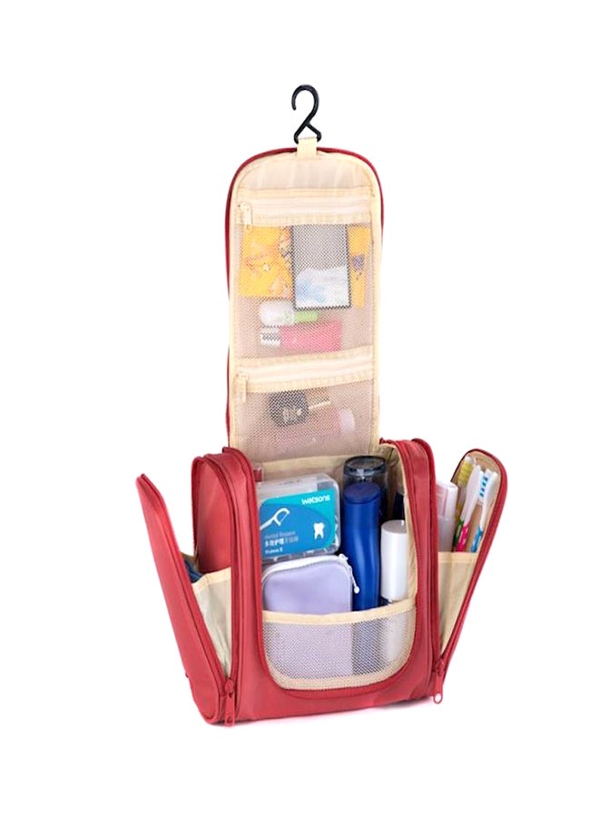 حقائب لأدوات الزينة مقاومة للماء أحمر - Image 1