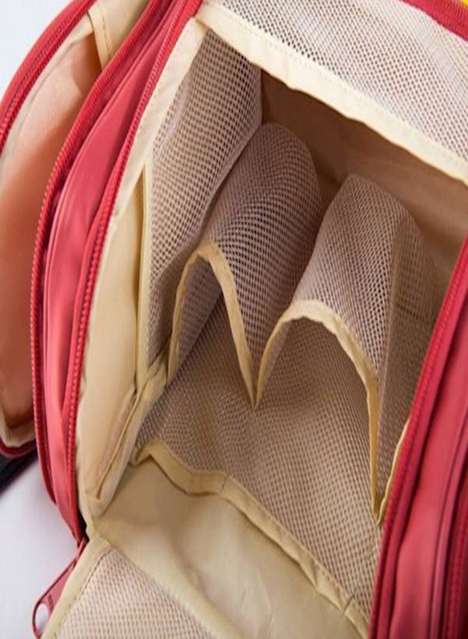 حقائب لأدوات الزينة مقاومة للماء أحمر - Image 5