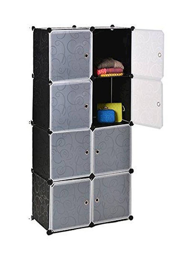 GIRNEES 8 Cubes Storage Cabinet Black  - Image 1