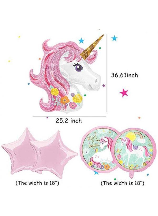 Magical Unicorn Balloons Unicorn Party Supplies For Girls Birthday Decorations Wedding - Image 2