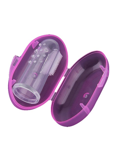 فرشاة أسنان للأطفال من السيليكون الناعم بتصميم إصبع