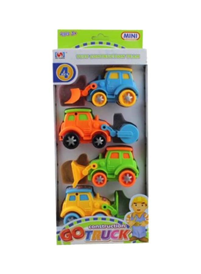 Mini 4-Piece Go Truck Construction Set 312grams
