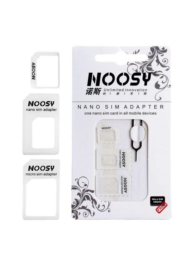 Noosy - Nano Sim Adapter White - Image 1