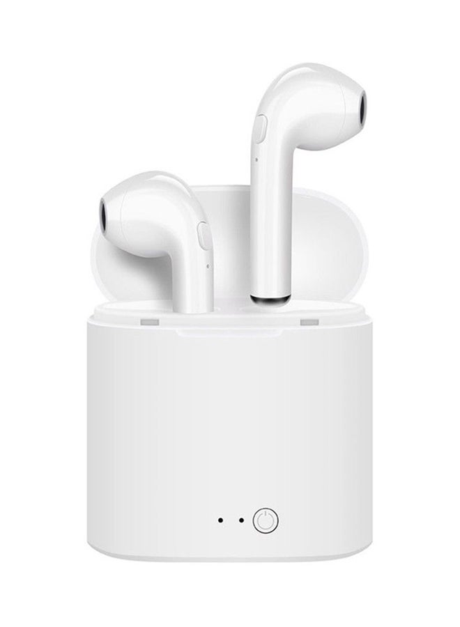 I7S TWS Bluetooth Earphones With Mic And Charging Case White