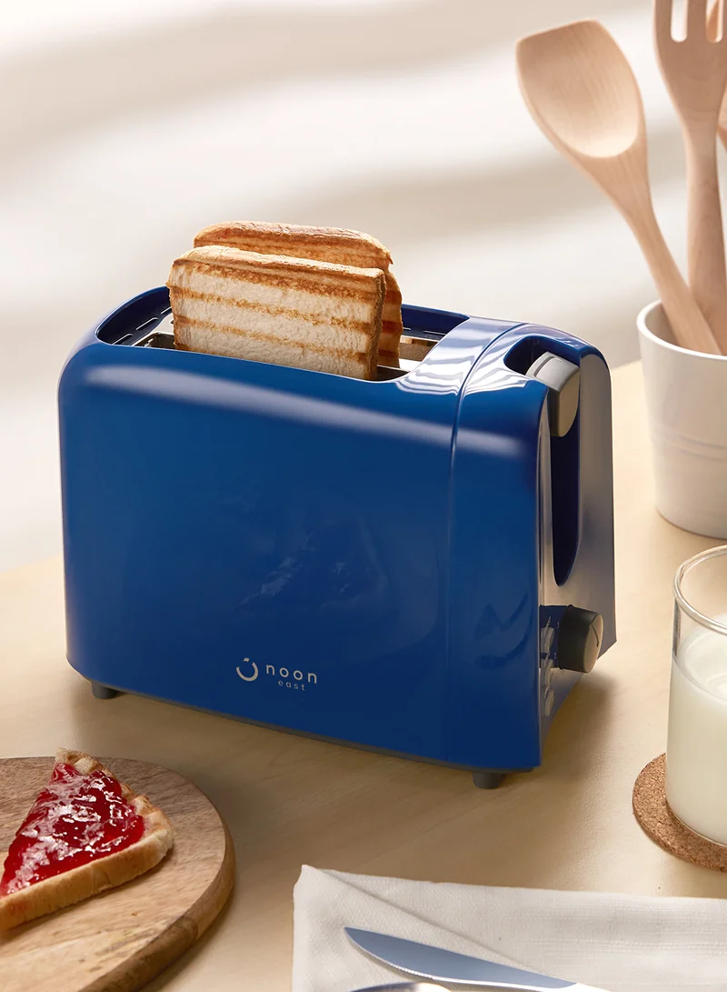 Noon East Bread Toaster - For 2 Slice- 700 W With Defrost Function- Dark Blue 700.0 W TA01105 Dark Blue